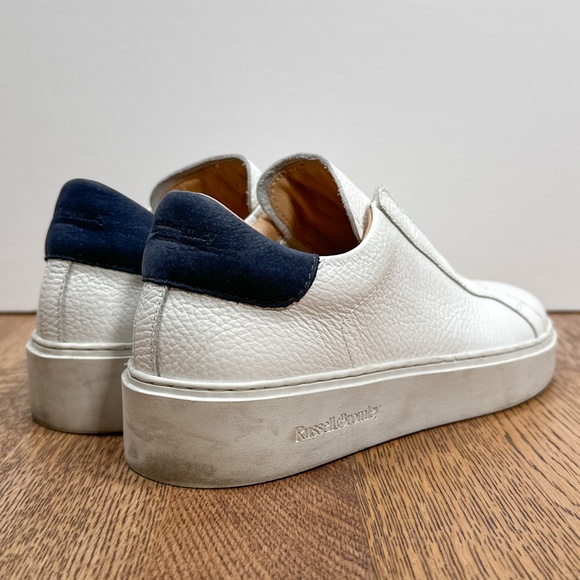 Russell & Bromley Dream Pebble Leather Slip On Laceless Sneakers Womens 37 US 6 - Picture 3 of 12